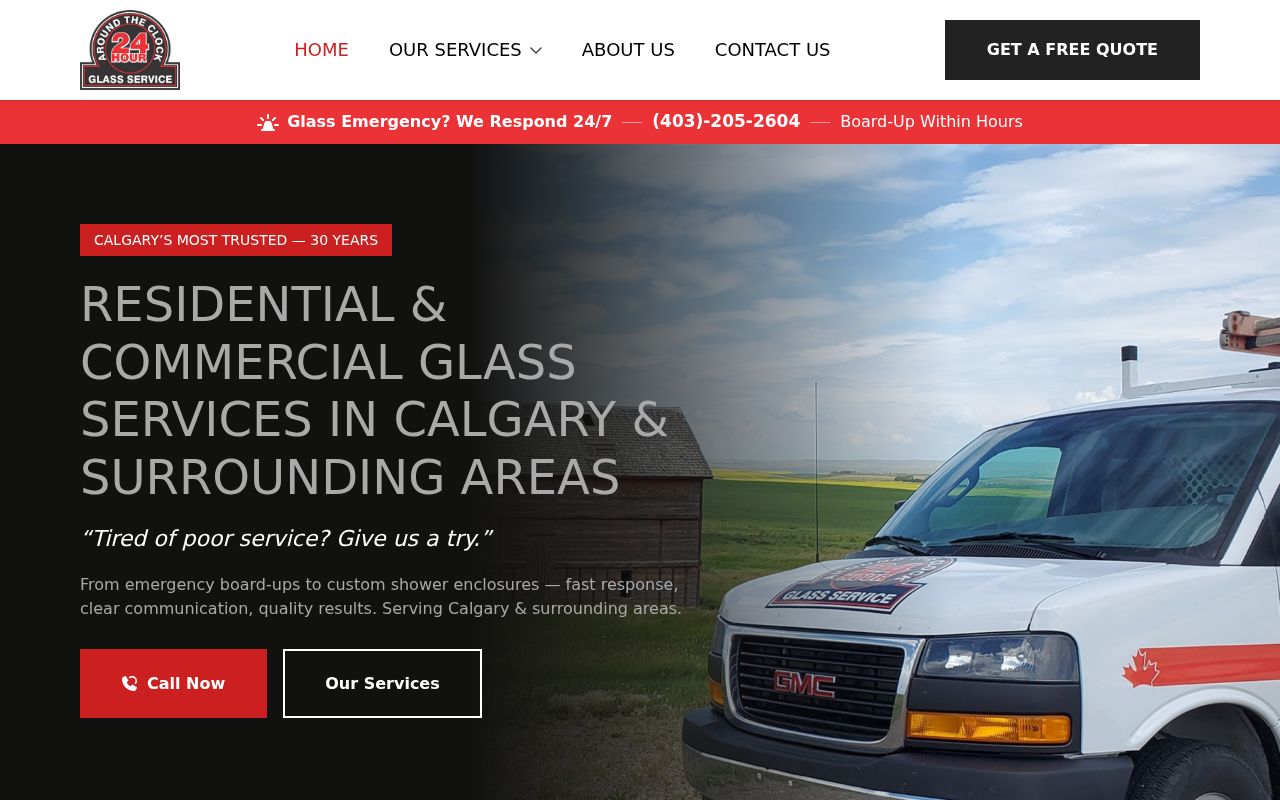24-Hour Glass Repair & Board Up In Calgary