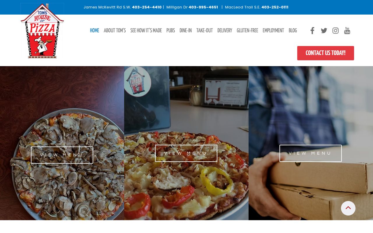 Tom's House of Pizza