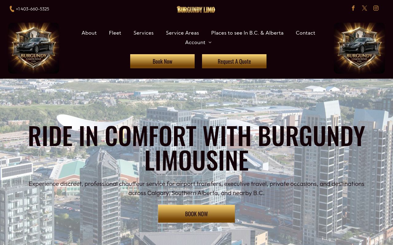 Burgundy Limousine