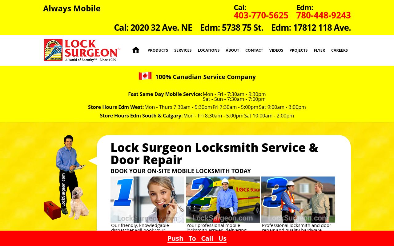 Lock Surgeon Locksmith Service & Door