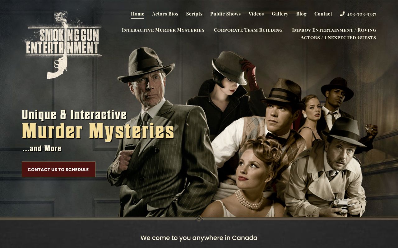 Murder Mystery & Corporate Christmas entertainment in Toronto