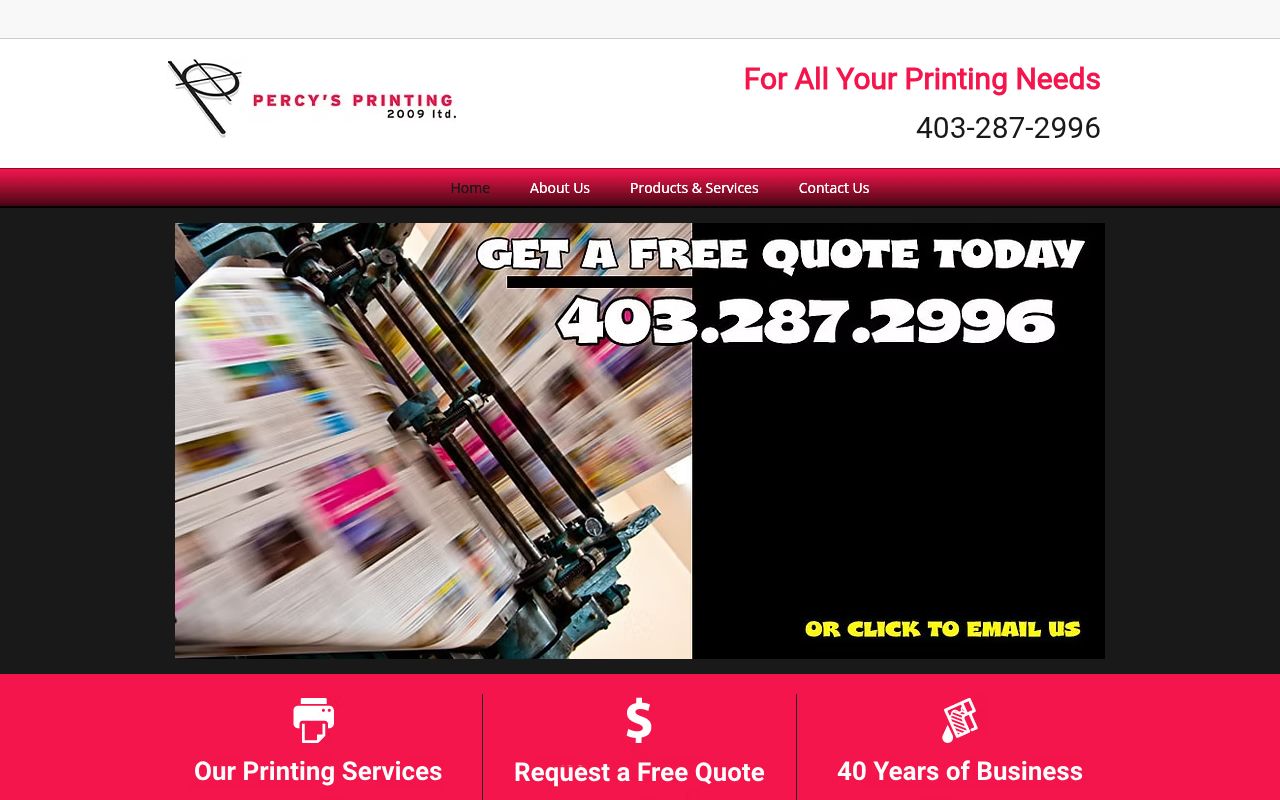 Percy’s Printing 2009