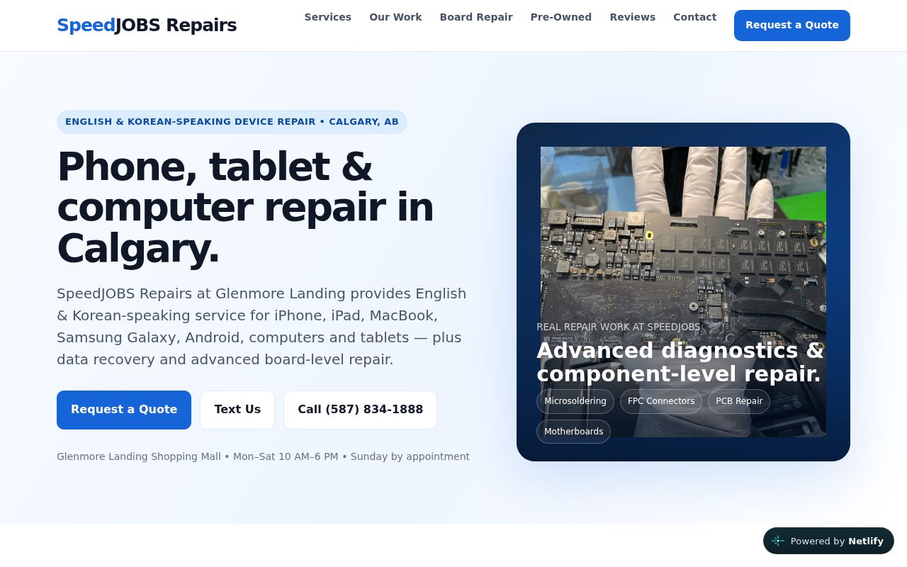 SpeedJOBS Repairs