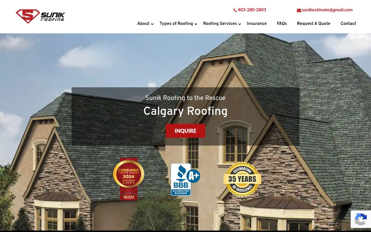 Sunik Roofing Calgary