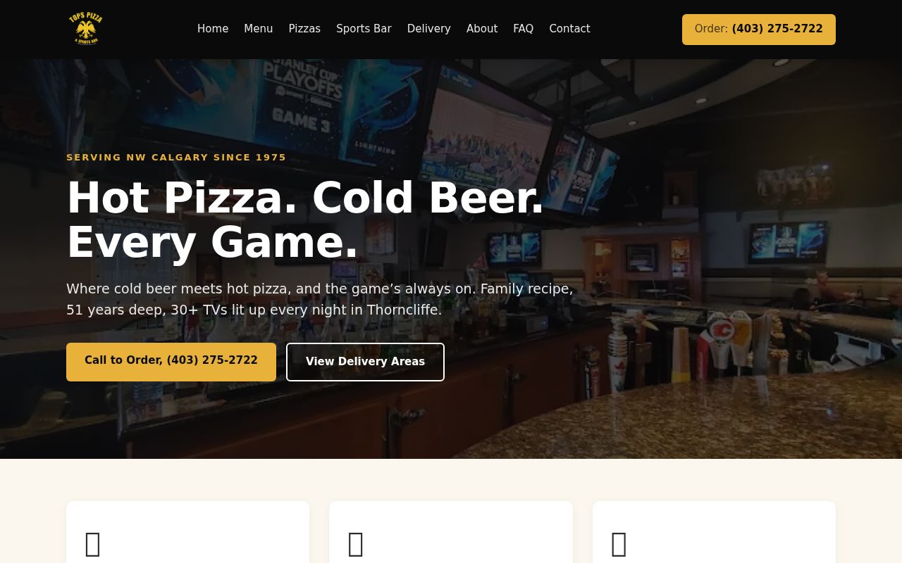 TOPS Pizza & Sports Bar