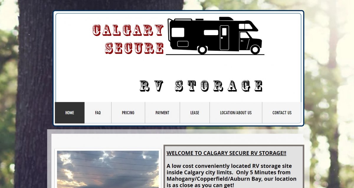 Calgary Secure RV Storage