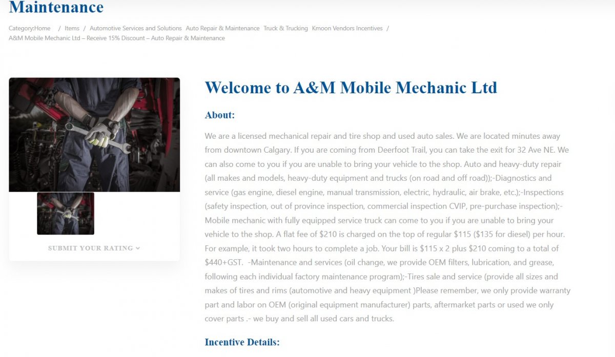 A &M Mobile Mechanics Ltd