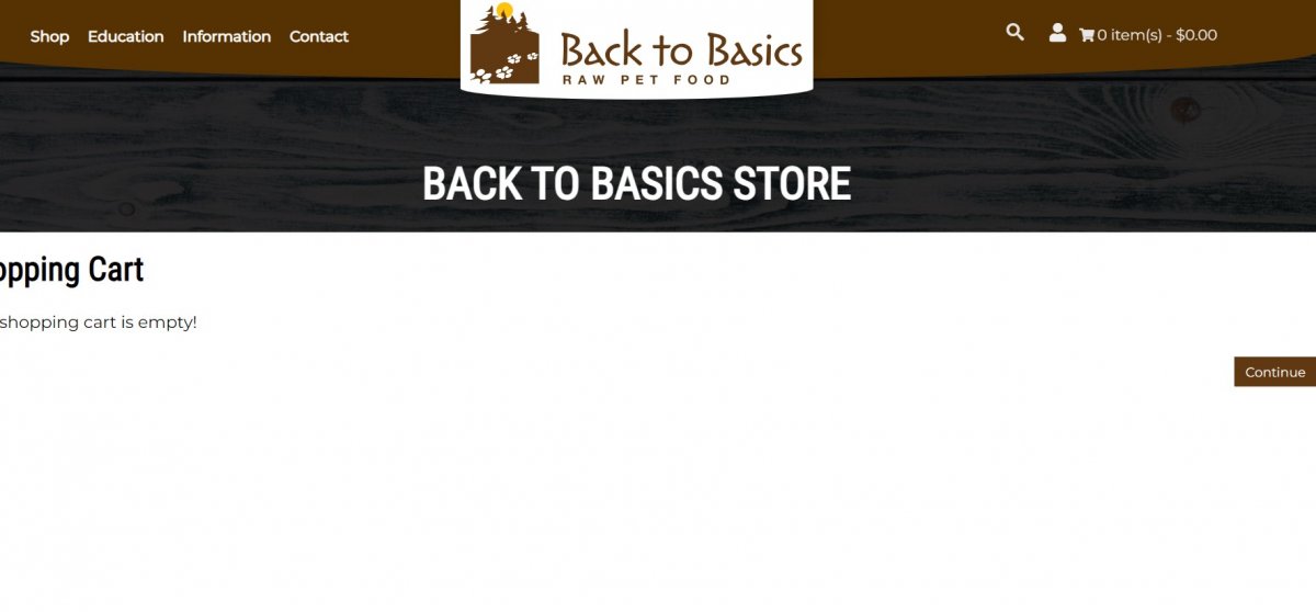 Back to Basics Store