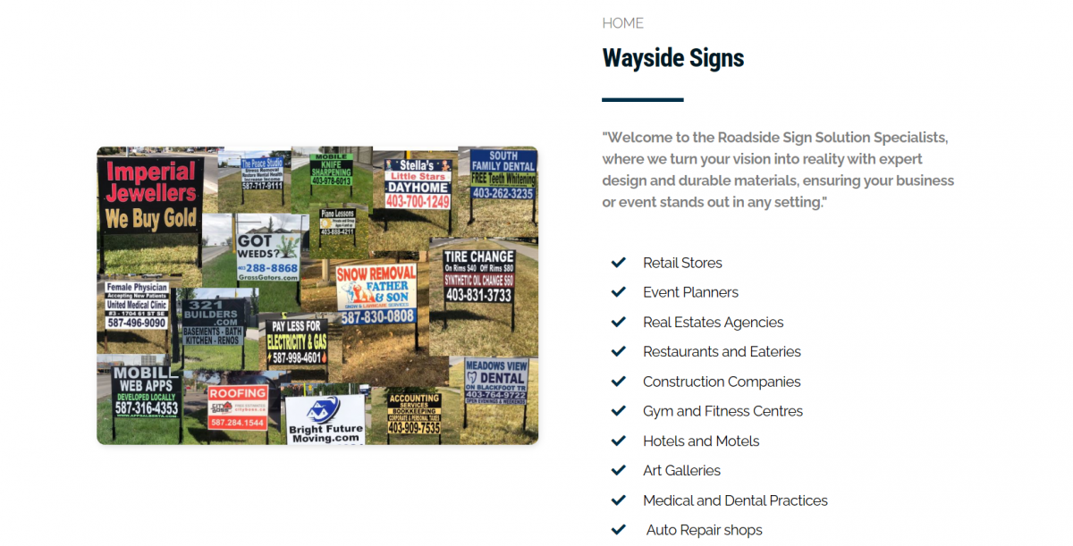 Way Side Signs