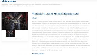 A &M Mobile Mechanics Ltd